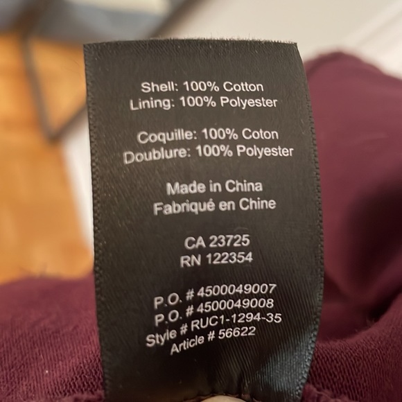 Aritzia Babaton Peplum Top Maroon Sz XS - Picture 5 of 7